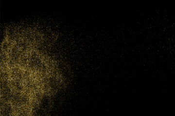 Fototapeta na wymiar Golden Explosion Of Confetti. Gold Glitter Halftone Dotted Backdrop. Abstract Retro Pattern. Pop Art Style Background. Digitally Generated Image. Vector Illustration, Eps 10. 