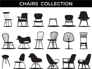 Collection of Chairs Silhouettes
