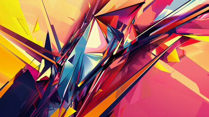 Jagged strokes and sharp angles creating tension, abstract , background