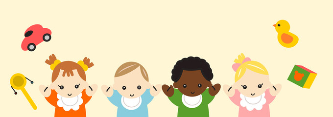 色々な赤ちゃん　バナー