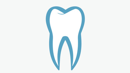 Dental logo design Flat vector isolated on white background