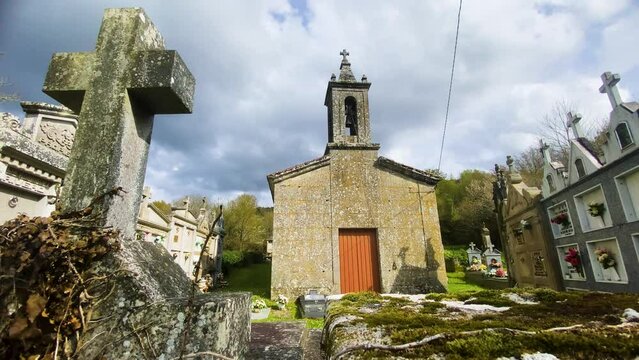 San Bartolomeu de Bresmaus Church in Sarreaus, Galicia, Spain