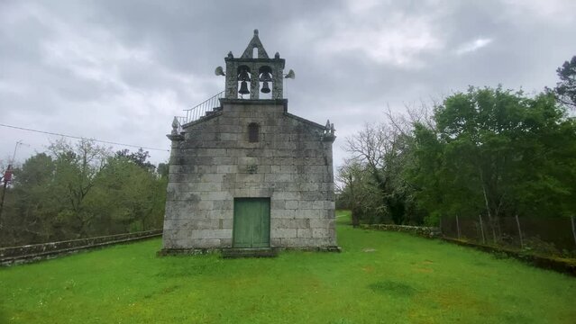 San Amaro das Regadas Church, Beade, Ourense, Galicia Spain - tourist view