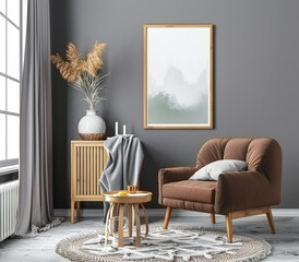 Stylish serenity composition with chic home decor, warm colors and textures.