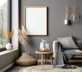 Stylish serenity composition with chic home decor, warm colors and textures.