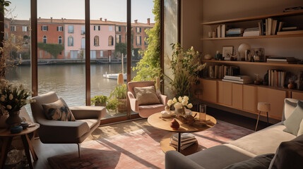 Beautiful and chic apartment with view to the canal, Venice, Italy 