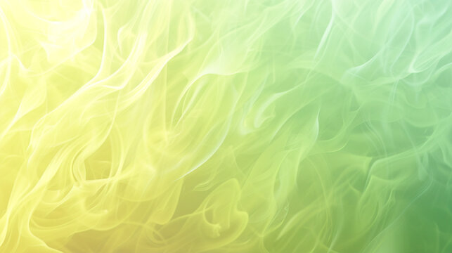 Gentle abstract flames, yellow to green, infuse photos with a spring aura.