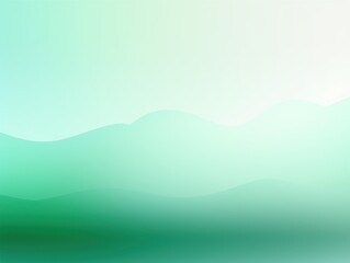 Fototapeta na wymiar Abstract mint green and green gradient background with blur effect, northern lights. Minimal gradient texture for banner design. Vector illustration