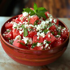 salad with feta cheese and tomatoes