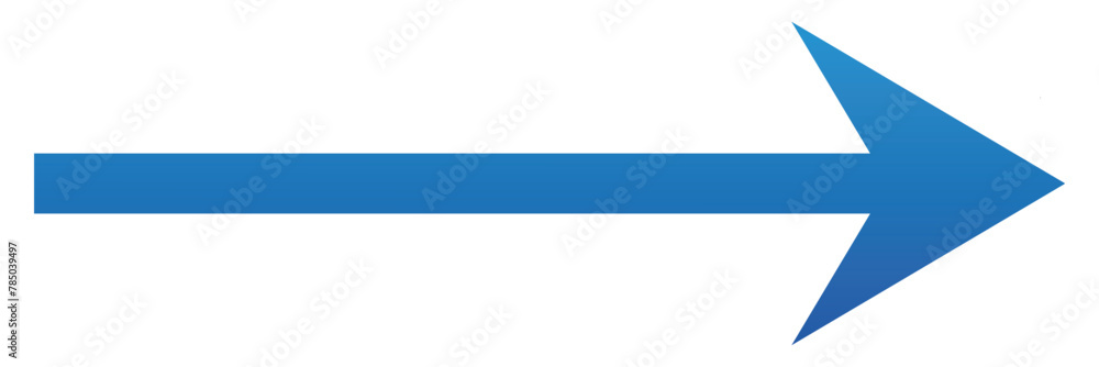 Wall mural blue arrow road sign colorful. icons arrow