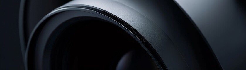 Optical design aesthetics displayed in a closeup of a DSLR lens
