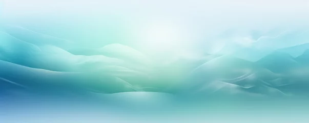 Wandaufkleber Abstract sky blue and green gradient background with blur effect, northern lights. Minimal gradient texture for banner design. Vector illustration © GalleryGlider