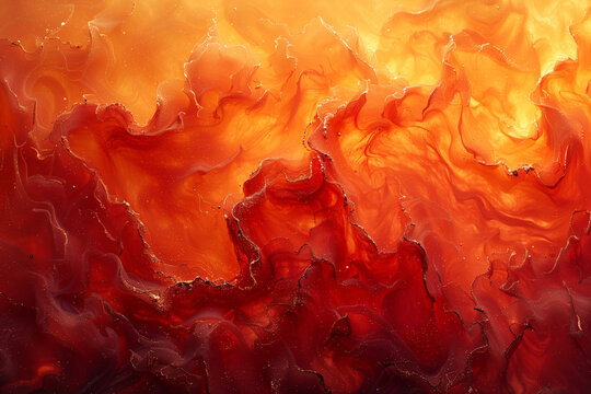 Fiery abstract molten depicting intense flames abstract wallpaper background