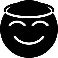 Vector Icon Innocent, Emoji, Smileys, Reaction, Feelings, Emotion