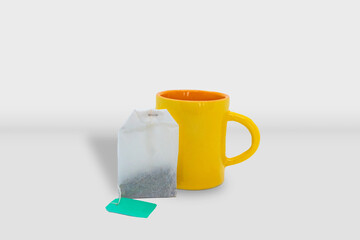 Tea Cup with Tea Bags Mockup