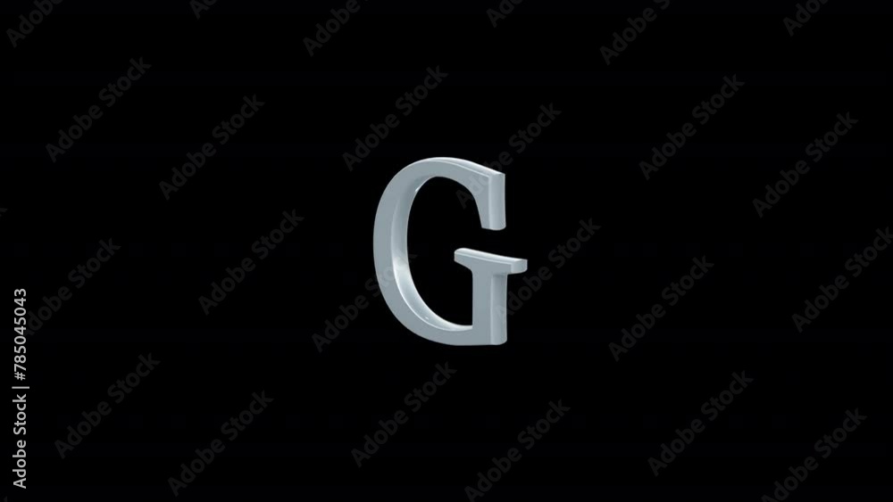 Poster high-resolution g alphabet letters for distinct visuals - perfect for any creative project