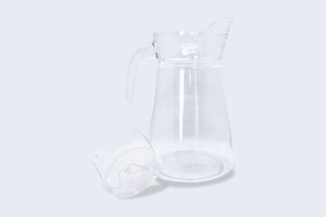 a clear glass beaker suitable for water, tea or coffe mockup 3D
