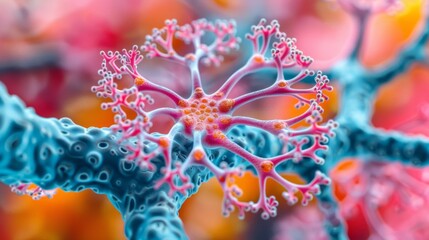 An illustration of a neuron, the basic functional unit of the nervous system.