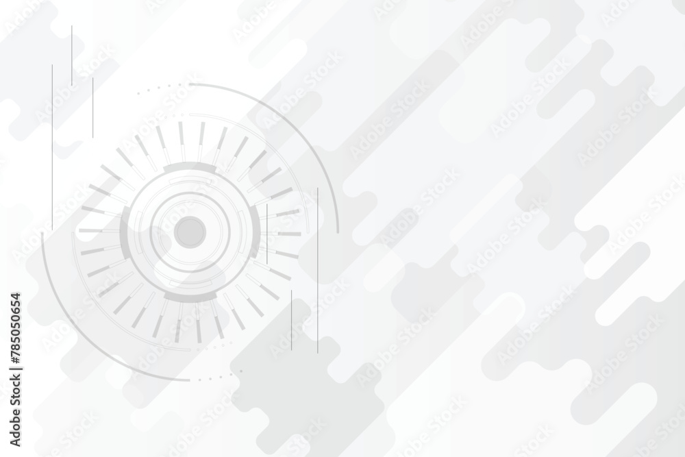 Poster a white background with a circle in the middle. the circle is surrounded by lines and has a dot in t