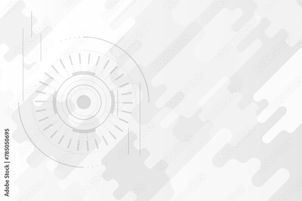 Poster a white background with a circle in the middle. the circle is surrounded by lines and has a dot in t