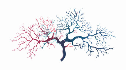 Brain neuron cell diagram. Vector illustration. Vector