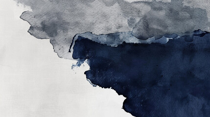 Navy blue watercolor, edged into slate gray, crafts a modern backdrop.