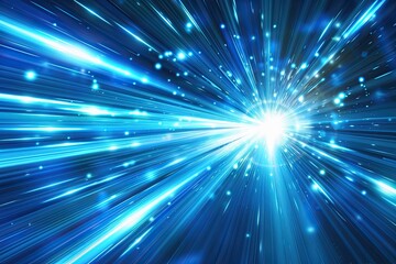 Fototapeta premium Fast flying bright blue light rays (50).jpeg, Fast flying bright blue light rays