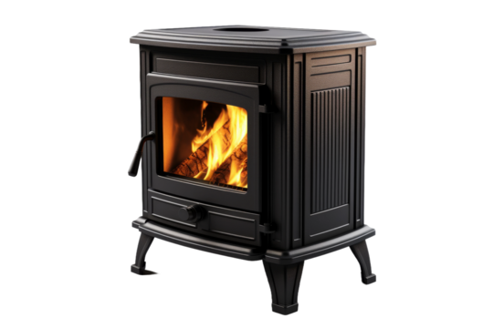 Flames Dance in the Heart of Darkness. On White or PNG Transparent Background. - Powered by Adobe