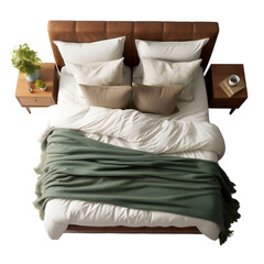 Top View Style Parallel Crete King-size Bed