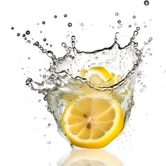 Fresh Lemon and splash of water