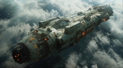 Spaceship in a Galactic war