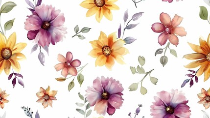 Flower watercolor background