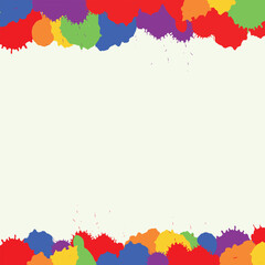 pride month lgbeq lesbian, gay, bisexual, transgender and queer, light, green, color, background banner or post design with watercolor, spatter, grunge, vector illustration