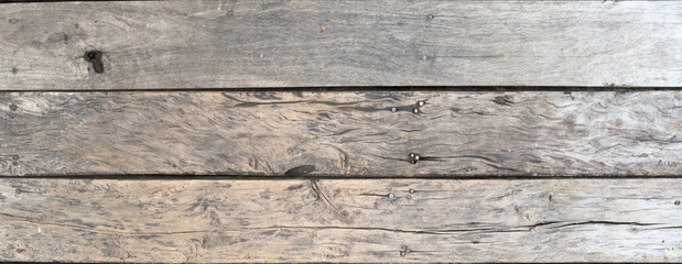 Grey Plank Wallpaper with copy-space. Premium, Vintage Wooden Texture Banner.