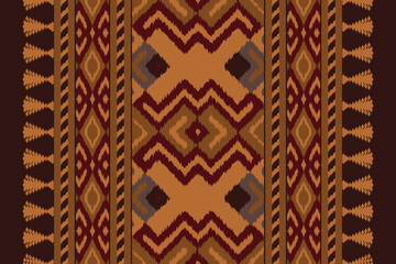 Abstract ethnic ikat chevron pattern background. ,carpet,wallpaper,clothing,wrapping,Batik,fabric,Vector illustration.embroidery style.
