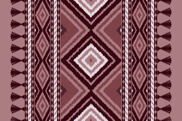 Abstract ethnic ikat chevron pattern background. ,carpet,wallpaper,clothing,wrapping,Batik,fabric,Vector illustration.embroidery style.
