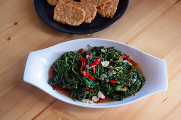 Stir fried water spinach or 