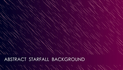 Horizontal star fall light abstract background with space sky, cover, site presentation in HD format. UI template layout for web design of internet products. Vector banner