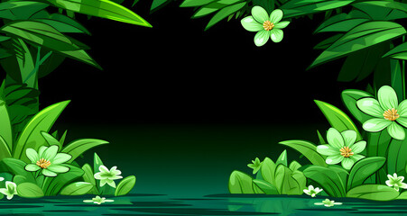 an image of flowers in a jungle