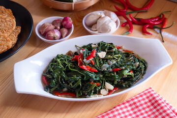 Stir fried water spinach or 