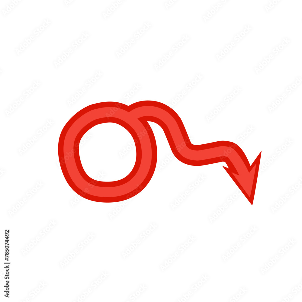 Sticker erectile dysfunction vector icon