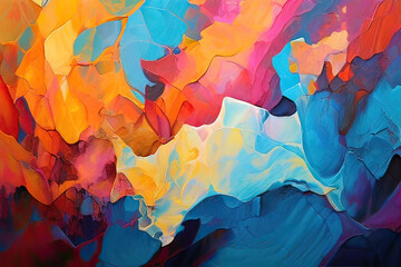 abstract colorful background with watercolor paint,generative AI.
