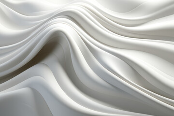 just bright white satin and silk gathered material flowing smoothly