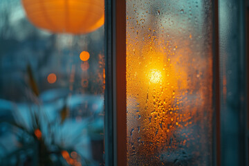 A close-up of light passing through a frosted glass, the texture softening the light into a dreamlik