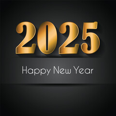 2025 Happy New Year background.