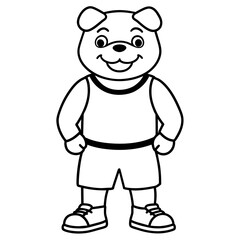 cutest anthropomorphic bulldog as a hip-hop producer