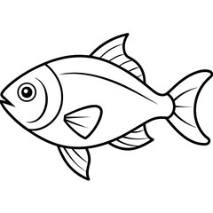 fish on a white background