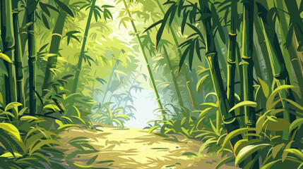 Bamboo forest, Illustration, Background