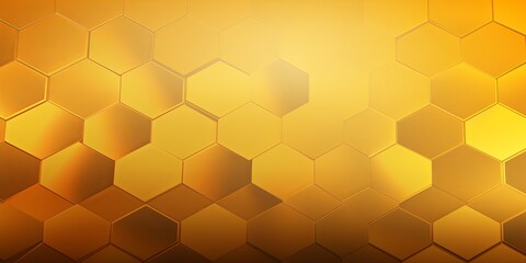 Gold and yellow gradient background with a hexagon pattern in a vector illustration - obrazy, fototapety, plakaty