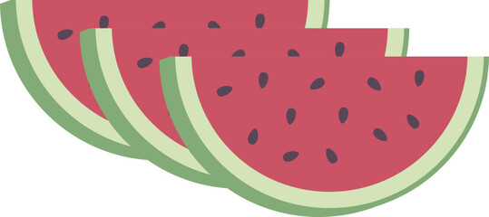 Watermelon vector summer illustration - 785087209